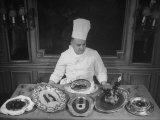 Truffle Dishes are Displayed by Paris Chef Charles Delrome, a Truffle Specialist