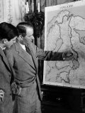 Buy Count Thure Bielke and His Son Studying a Map of Finland Which Stands in Corner of Dining Room at AllPosters.com