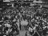 Frantic Day at the New York Stock Exchange During the Market Crash