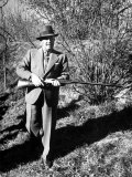 General Francisco Franco, Pointing His Gun Toward the Ducklings in the River