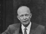 Buy Pres. Dwight D. Eisenhower, During a Press Conference at AllPosters.com