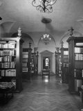 Buy Woman Standing in Art Critic Bernard Berenson's Library at His Villa, I Tatti at AllPosters.com