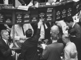 Frantic Day at the New York Stock Exchange During the Market Crash