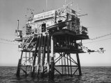 Oceanographic Research Tower Utilizing Electronic Equipment