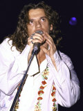 Musician Michael Hutchence of Rock Group Inxs Performing