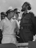 Russian Major Yuri A. Gagarin and Cuban President Fidel Castro, During July 26th Celebrations