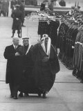 Buy President Dwight D. Eisenhower Walking with King Saud Ibn Abdul Aziz of Saudi Arabia at AllPosters.com