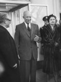 Buy President Dwigth D. Eisenhower Talking with Gaetano Martino and His Wife at the White House at AllPosters.com