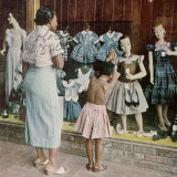 Buy African American Ondria Thornton Window Shopping W. Her Granddaughter Ondria Tanner at AllPosters.com