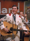 Webb Pierce Performing During Grand Ole Opry Broadcast
