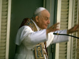 Pope John Xxiii Speaking from Balcony During Ecumenical Council