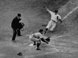 Buy Player Attempting to Slide Home During an Unidentified Baseball Game at AllPosters.com