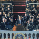 Buy Pres. John F. Kennedy Delivering His Inaugural Speech at AllPosters.com
