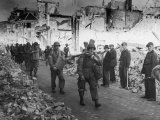 American Troops Retreating Through the Ruins of Nijmegen after Failure of Operation Market Garden