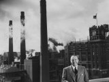 Buy Anheuser Busch Heir Augusta. Busch Jr. Standing in Front of a Budweiser Brewery at AllPosters.com