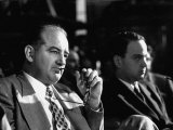 Sen. Joseph R. McCarthy Sitting with His Lawyer Roy M. Cohn During the Army-McCarthy Hearings