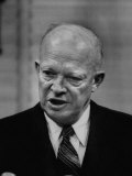 Buy President Dwight D. Eisenhower Answering Questions at a Press Conference at AllPosters.com