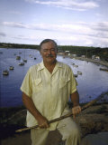 Ernest Hemingway at a Cuban Fishing Village Like the One Used in His Book 
