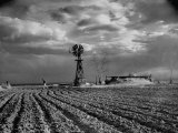 Picture from the Dust Bowl,With Deep Furrows Made by Farmers to Counteract Wind