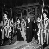 Argentina's First Lady Eva Peron at the Vatican in a Stop on Her European Tour