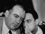 Sen. Joseph R. McCarthy Talking with His Lawyer Roy M. Cohn During the Army-McCarthy Hearings