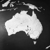 Orographical Map of Australia