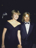 Married Actors Melanie Griffith and Don Johnson at Golden Globe Awards