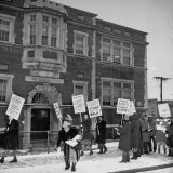 Buy Parents of Students in an Overcrowded High School, Protesting in Front of the All Black High School at AllPosters.com