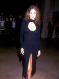 Actress Elizabeth Berkley Wearing Dress by Plein Sud at Golden Globe Awards
