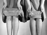 Buy Dress Hemlines Displayed to Show Shorter Hem an Effort to Conserve Fabric During WWII at AllPosters.com