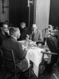 Associate Consultant to America Delegation Dr. W. E. B. Dubois, Eating Lunch with Other Consultants