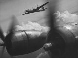 B-29's in Flight and Above Clouds on Bombing Mission over the Marianas During Ww Ii