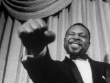 Boxer Archie Moore Demonstrating Punch