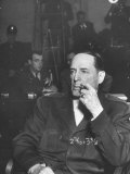 Buy General Douglas MacArthur, Resting and Puffing While Cameramen Fire Away During Recess at AllPosters.com