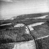 Buy Aerial View over Ardennes Showing Us Tank Company During the Battle of the Bulge at AllPosters.com