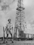 An Indian Army Guard Patroling the Kirkuk Oil Field