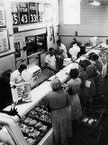 Buy Shoppers at Butcher Counter in A&P Grocery Store at AllPosters.com