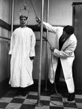 Arthritis Patient Being Treated with Stretching Device at Clinic