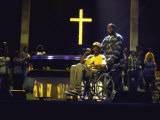 Rapper Snoop Doggy Dogg Performing in a Wheel Chair on Stage at Radio City Music Hall