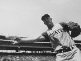 Second Baseman for the Pirates, Bill Mazeroski Throwing a Ball