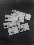 Identity Cards of Soviet Secret Agent, Peter S. Deriabin, Who Defected to the West