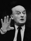 Dr. Reinhold Niebuhr Speaking at the Union Theological Seminary