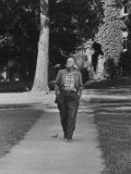 Author Vladimir Nabokov Walking Down Sidewalk