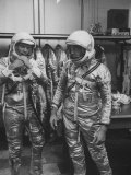 Buy Astronauts John Glenn and Alan Shepard Putting on their Space Suits at AllPosters.com