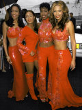 Musical Group Destiny's Child, All Wearing Red Outfits, at Soul Train Music Awards