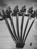 Swords Hanging on Door of the Uss Constitution