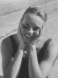 Swimmer Carin Cone at Women's Swimming and Diving Competitions