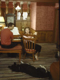 Composer Bob Troup Sitting at a Piano W. Singer Julie London