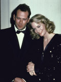 Actors Bruce Willis and Cybill Shepherd
