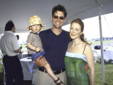 Director Bart Freundlich and Girlfriend, Actress Julianne Moore, and their Son